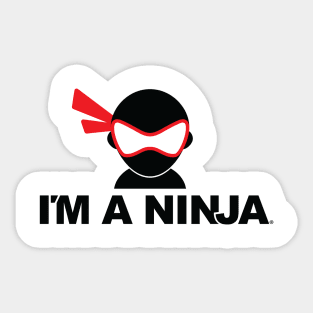 I'M A NINJA (Red Mask) Sticker